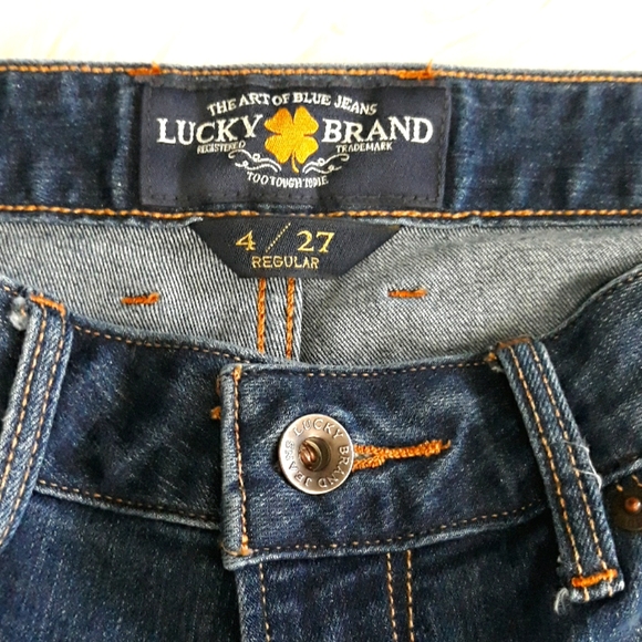 Lucky Brand Lolita Boot Blue jeans 4/27 - Picture 2 of 8